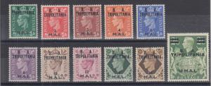 Great Britain, East Africa Forces, Sc 14-24 MOG. 1950 KGVI with TRIPOLITANIA ovp