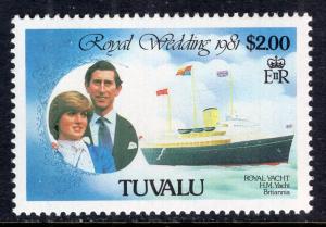 Tuvalu 161 Royal Wedding Ship MNH VF