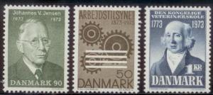 Denmark 1973 SC#517-9 MNH-OG L251