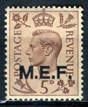 G. B. Middle East Forces 1942: Sc. # 5; **/MNH Single Stamp