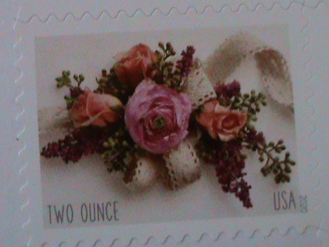 ​UNITED STATES-COLORFUL BEAUTIFUL FOREVER ROSES STAMP MNH VF-W/PLATE NUMBER