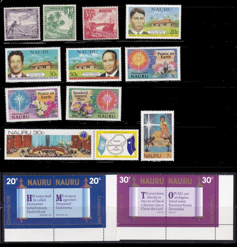 Nauru Stamps, Various Collection