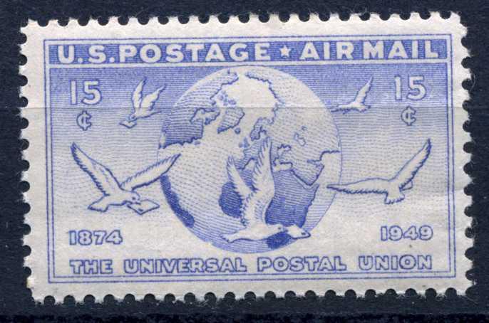 U.S. Airmail #C43 75th Anniversary UPU mint