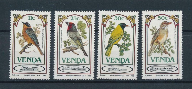 [102450] Venda 1985 Birds vögel oiseaux music  MNH