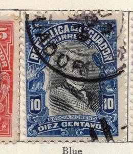 Ecuador 1911 Early Issue Fine Used 10c. 113505