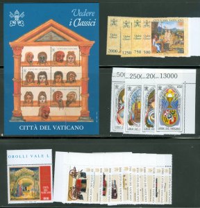 Vatican City 1997 Compete MNH Year Set