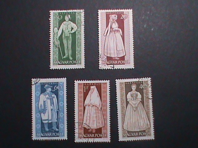 HUNGARY-1966-SC#1539//43 PROVINCIAL COSTUMES-POPULAR ART EXHIBITION-VERY FINE