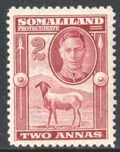 Somaliland Scott 98 - SG107, 1942 George VI 2a MH*