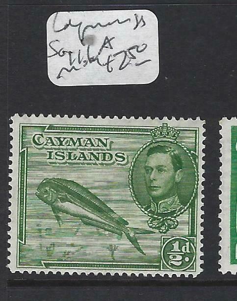 CAYMAN ISLANDS   (P2103B)   KGVI 1/2D FISH  SG 111A   MOG