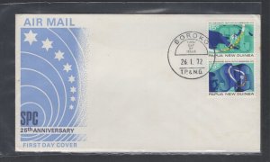 Papua New Guinea #343a (1972 South Pacific pair) unaddressed  cachet FDC #2