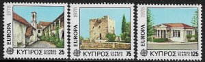 Cyprus #495-7 MNH Set - Europa - Buildings