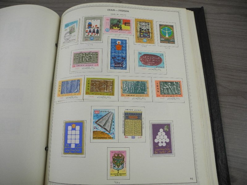 PERSIA, Fantastic Stamp Collection mounted/partially glued in a Minkus