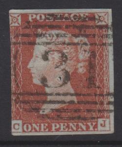 Great Britain QV Sc#3 Used Letters CJ