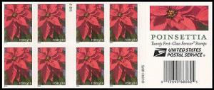 US 4816c Holiday Poinsettia forever booklet 20 S2222 MNH ...