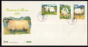 Ireland 841-843 Sheep U/A FDC