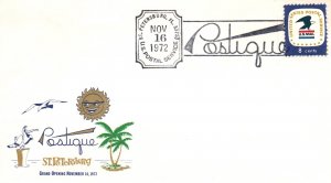 US USPS Postique St Petersburg,FL 1972 Cover