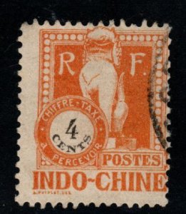 French Indo-China Scott J36  Used postage due.