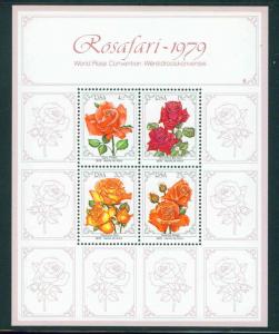 RSA Scott 528a Rose Flower souvenir sheet 1979 MNH**