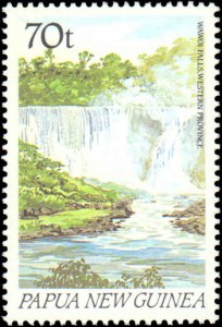 Papua New Guinea #729-732, Complete Set(4), 1990, Waterfalls, Never Hinged