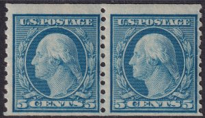 #496 Mint NH, Fine, Pair (CV $17.50) (CV $7 - ID35876) - Joseph Luft