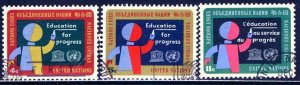 United Nations N.Y.; 1964: Sc. # 134-136:  Used Cpl. Set