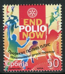 0388 SERBIA 2011 - Polio Plus - Eradication of Poliomyelitis - MNH Set