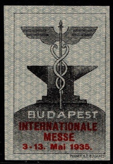 1935 Hungary Cinderella Budapest Industrial Fair May 3 - 13, 1935 MNH