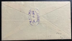 1929 Colon Canal Zone Panama First Fight Airmail Cover To Barranquilla Colombia