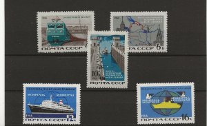 Russia 1966 Transport sg.3269-73 set of 5    MNH