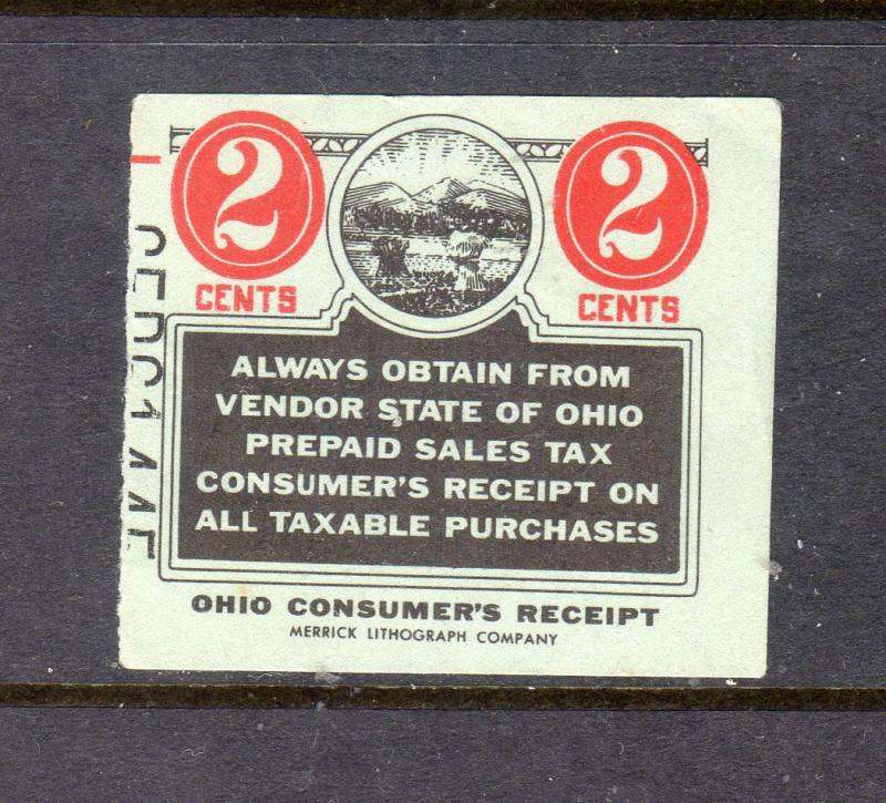 US OHIO Pre paid Sales Tax