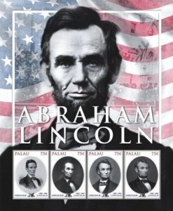 Palau- 2010 - Abraham Lincoln - Sheet of Four - MNH