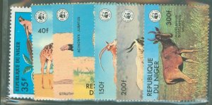 Niger #443/447-52  Single (Complete Set)