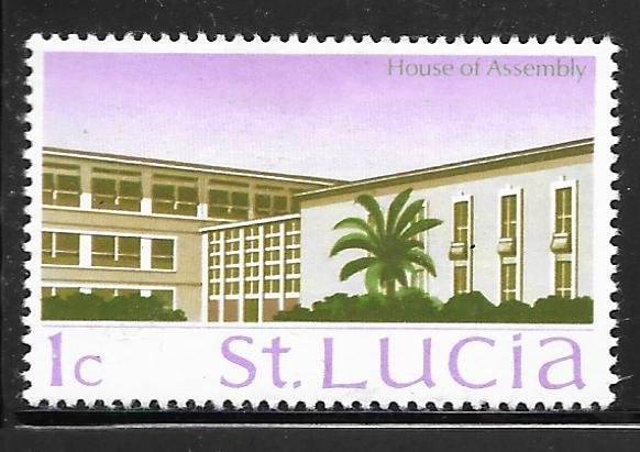 St Lucia 261: 1c House of Assembly, MH, F-VF