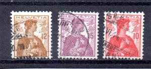 Switzerland 164-166 used (B)