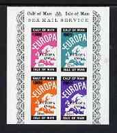 Calf of Man 1966 Europa opt on 1965 imperf m/sheet with o...