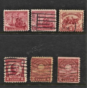 STAMP STATION PERTH United States #1929-1934 Issues 6 Mint / Used - Unchecked