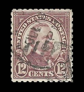 # 693 Used Brown Violet Grover Cleveland XF+