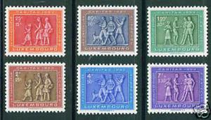 LUXEMBOURG Scott B174-9 MNG 1953 semi postal set CV$13