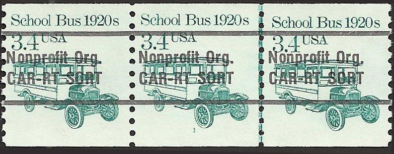 P.N.C. #1 # 2123a MINT NEVER HINGED PRE-CANS. SCHOOL BUS