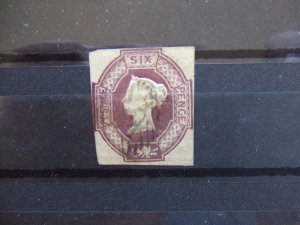 QV 1847 embossed 6d dull lilac SG59 CV £1000