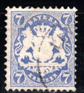 German States Bavaria Scott # 26b, used