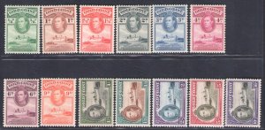 1938-43 Gold Coast, Stanley Gibbons n. 120a-32, George VI, MNH**