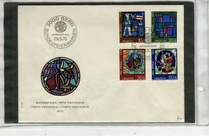 SWITZERLAND; 1970 early Pro Patria issue FDC Cover fine used item