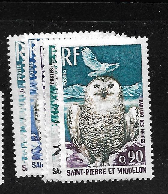 ST PIERRA AND MIQUELON (P1602B) BIRDS SC 423, 425-8  MNH