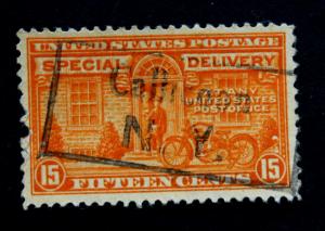US #E16 Used Special Delivery Box Cancel Callicoon N.Y. Tiny Town