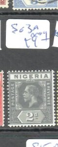 NIGERIA  (P0609BB)  KGV 2D  SG 3A   MOG 