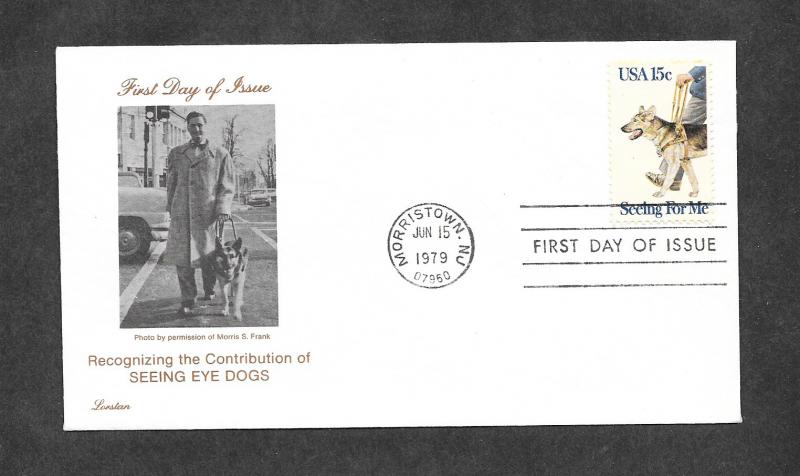 U S 1787 FDC Seeing Eye Dogs Lorstan Cachet!