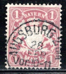 German States Bavaria Scott # 54, used