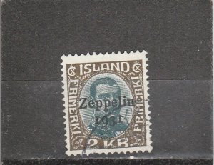 Iceland  Scott#  C11  Used  (1931 Overprinted)