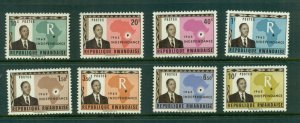 Rwanda  #1-8  (1962 Independence set) VFMNH CV $2.60